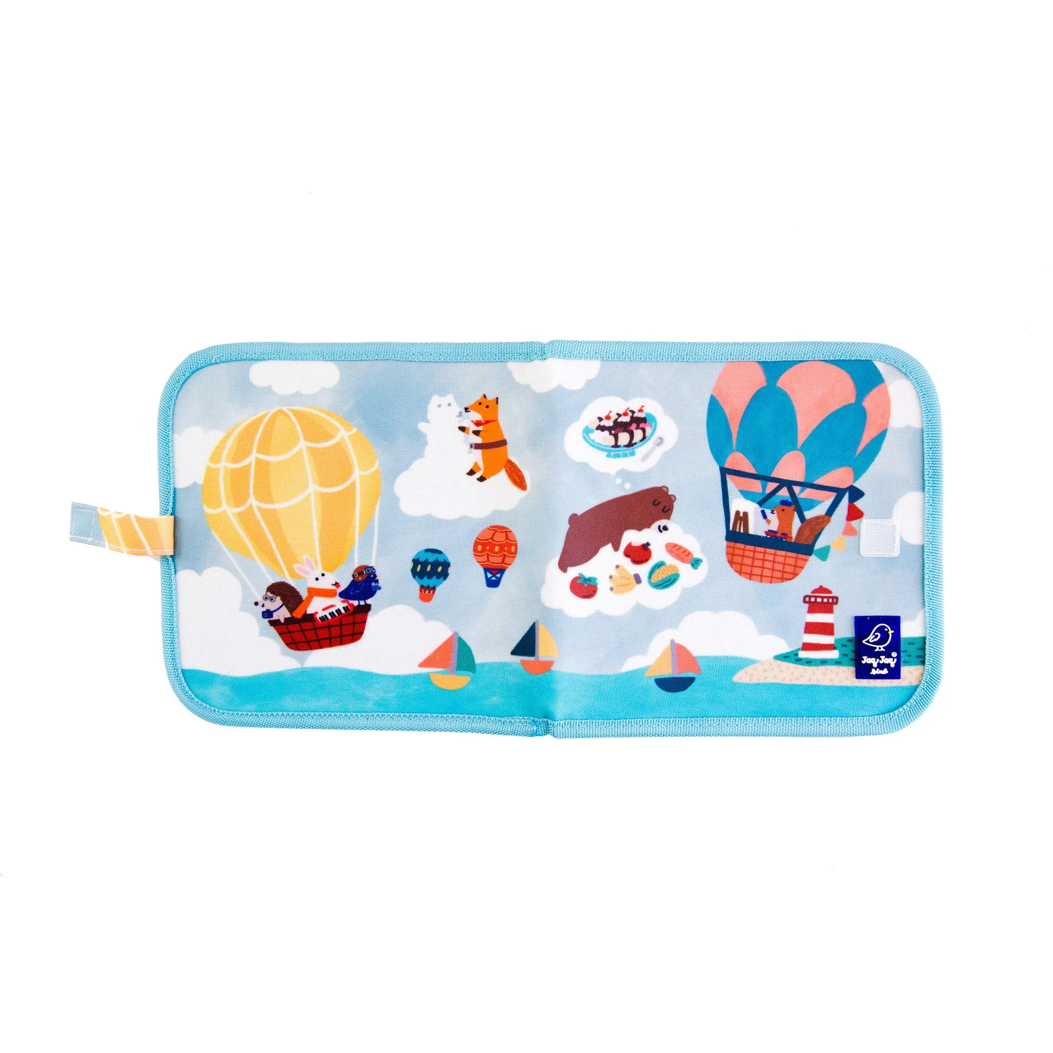 Hot Air Balloons Reusable Dry Erase, Wipe Clean Activity Book