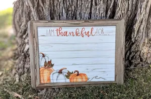 I'm Thankful Dry Erase Board