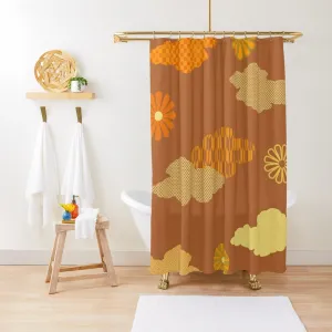 Japanese Autumn Clouds Shower Curtain