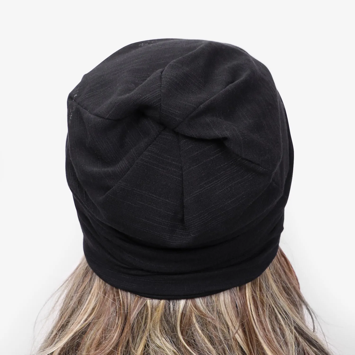 JASGOOD Fashion Soft Cotton Beanie Hat Sleep Cap for Women and Men Headwraps Fashion Slouchy Knit Beanie Sleeping Cap