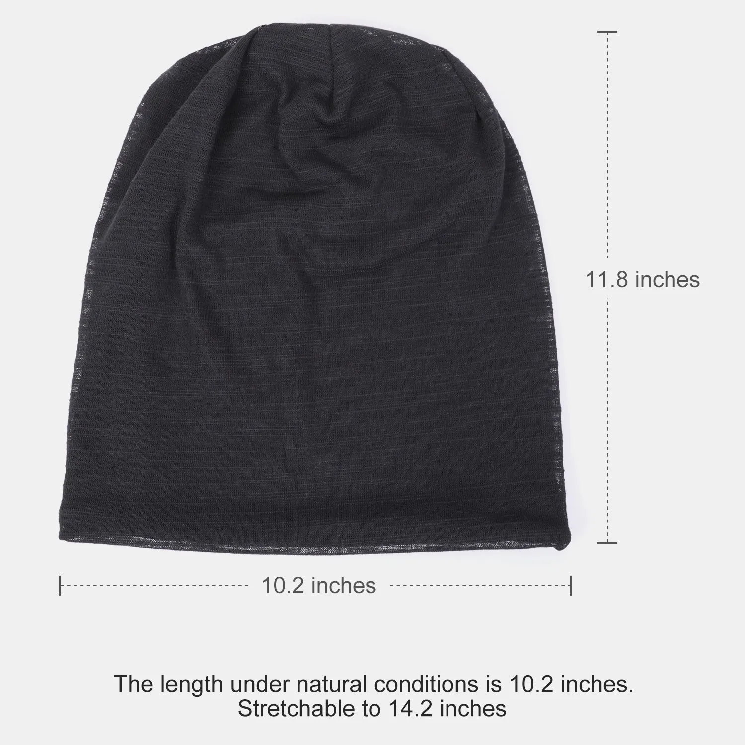 JASGOOD Fashion Soft Cotton Beanie Hat Sleep Cap for Women and Men Headwraps Fashion Slouchy Knit Beanie Sleeping Cap