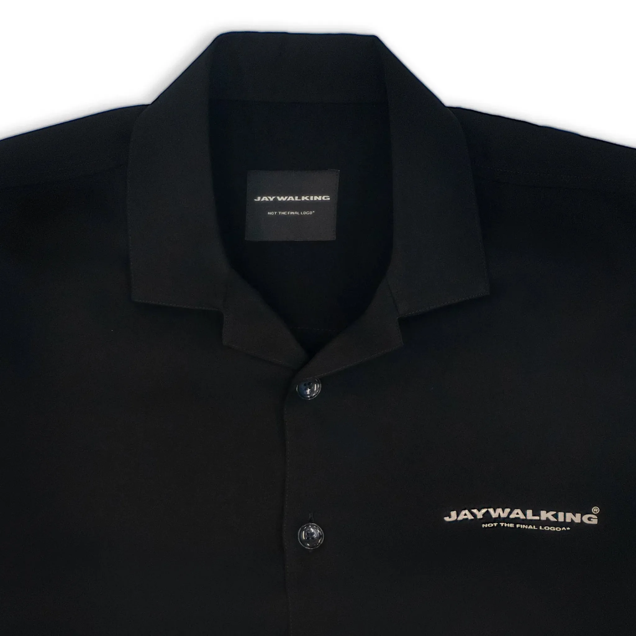 Jaywalking- Cuban Shirt- (BLACK)