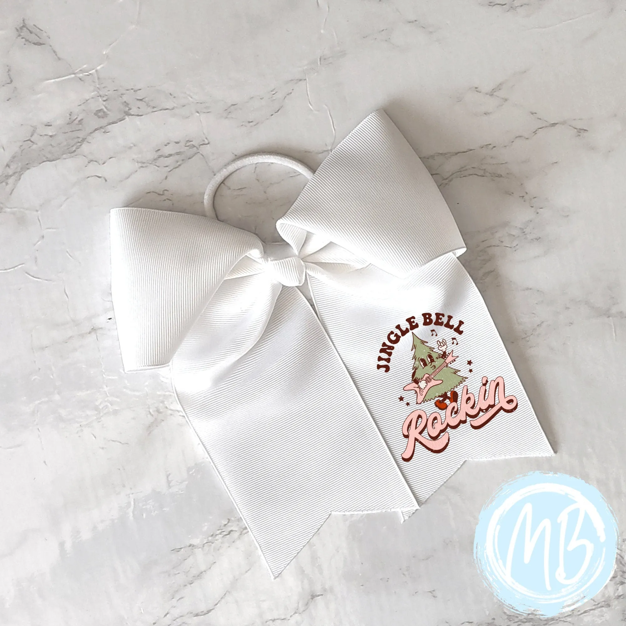 Jingle Bell Rockin' Bow | Large Bow | Girl's Bow | Holiday | Christmas | Santa |
