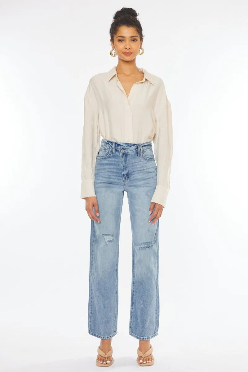 KanCan Vintage Vibe Wide-Leg Jeans