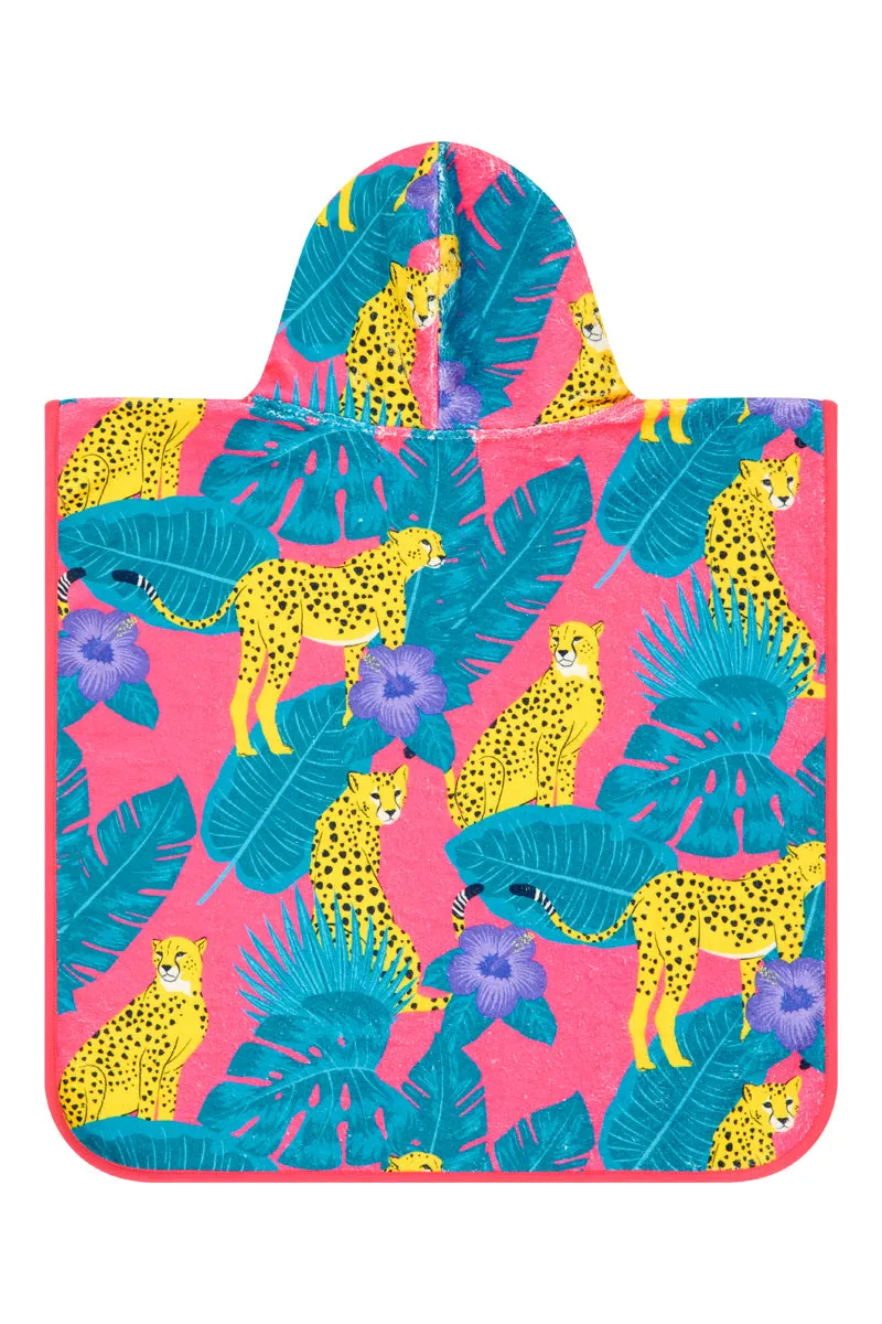Kids Hooded Towel in Cheeky Cheetahs