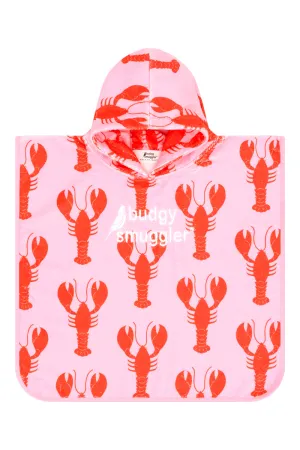 Kids Hooded Towel in Lobsters
