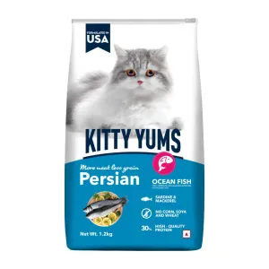 Kitty Yums Dry Persian Cat Food, Ocean Fish, 1.2 kg