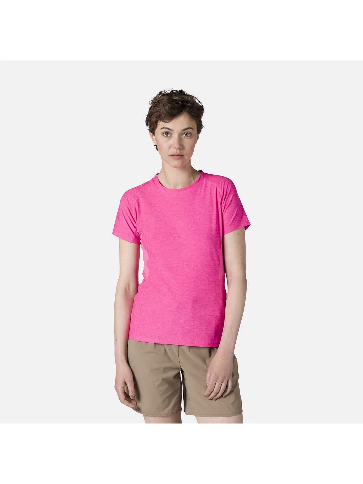 Koszulka Rossignol W Melange Ss Tee różowy