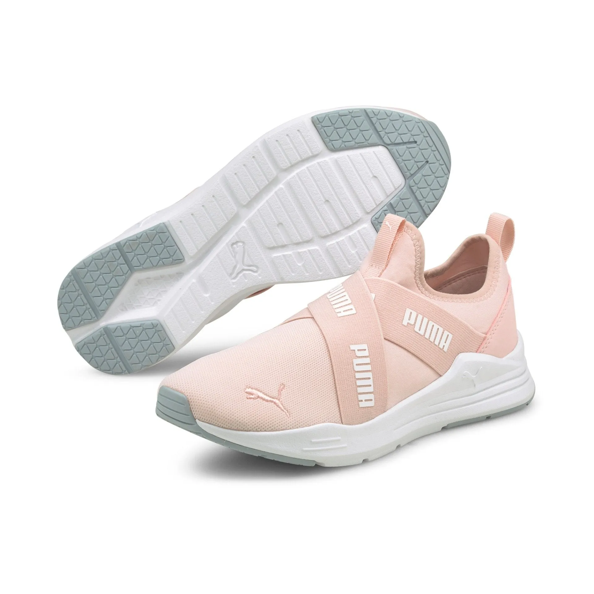 Ladies Light Pink Wired Run Slip on