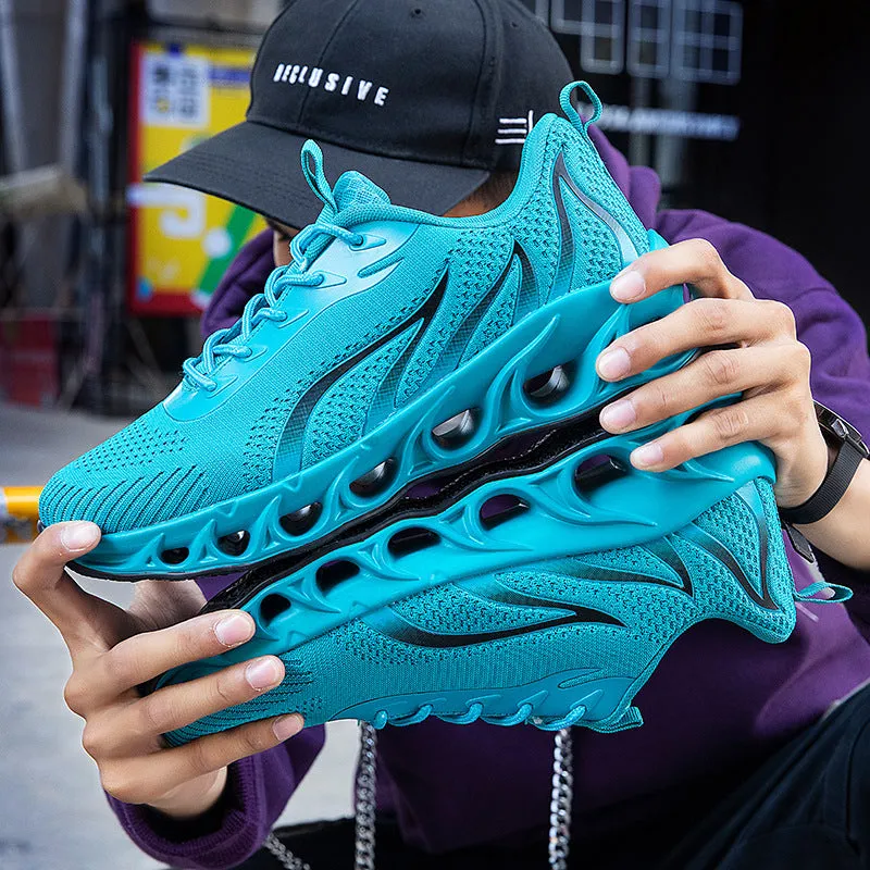 Large Size Mesh Flame Casual Sneakers