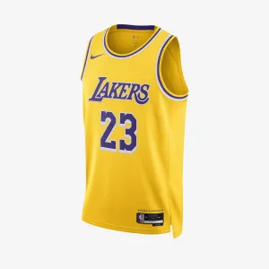 LeBron James Los Angeles Lakers Icon Edition Swingman Jersey - Yellow