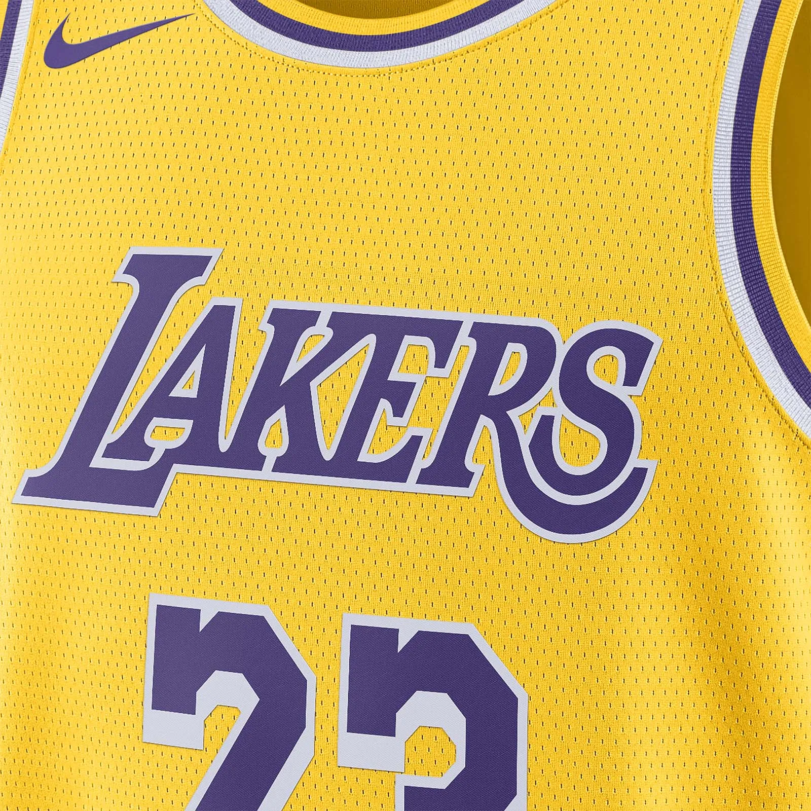 LeBron James Los Angeles Lakers Icon Edition Swingman Jersey - Yellow