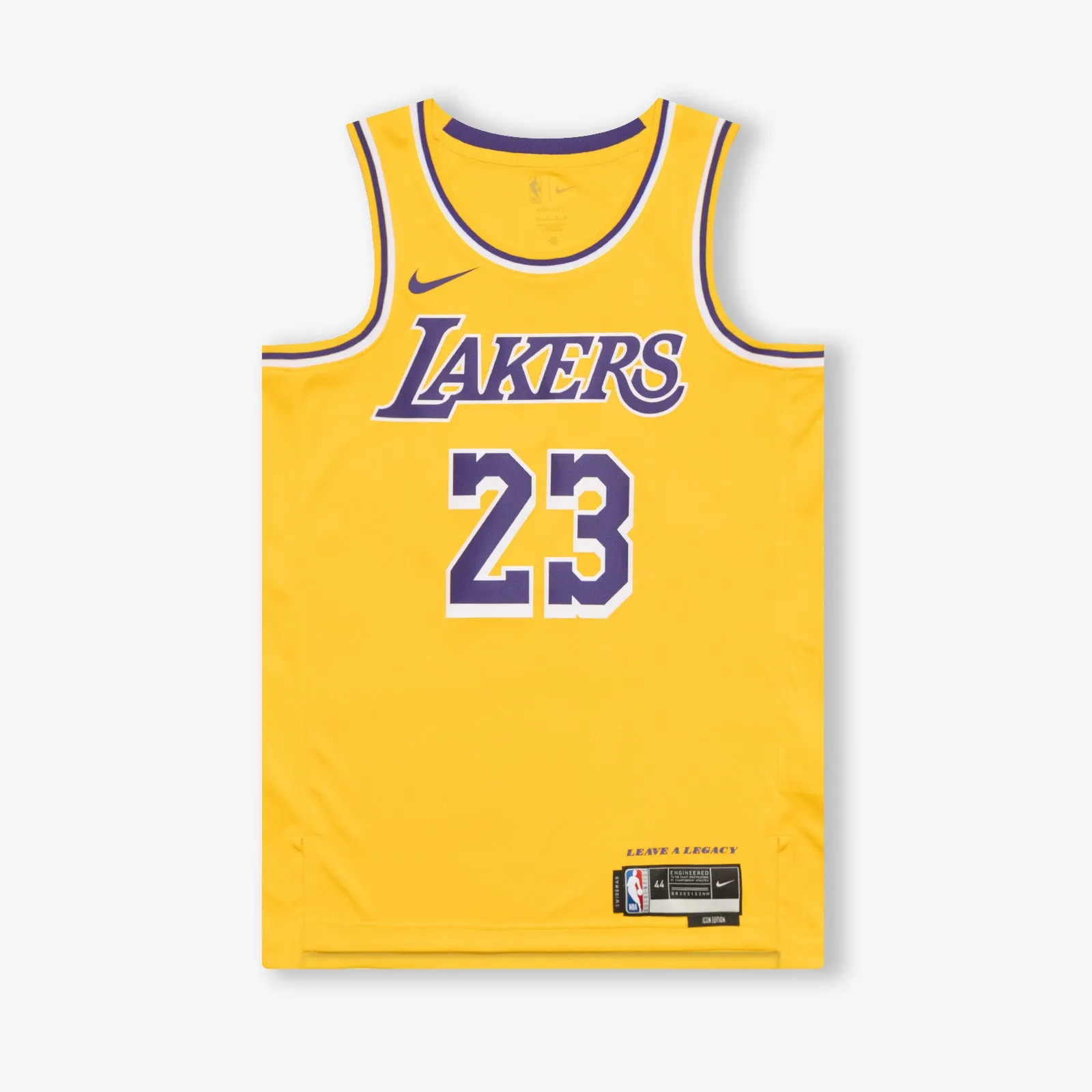 LeBron James Los Angeles Lakers Icon Edition Swingman Jersey - Yellow