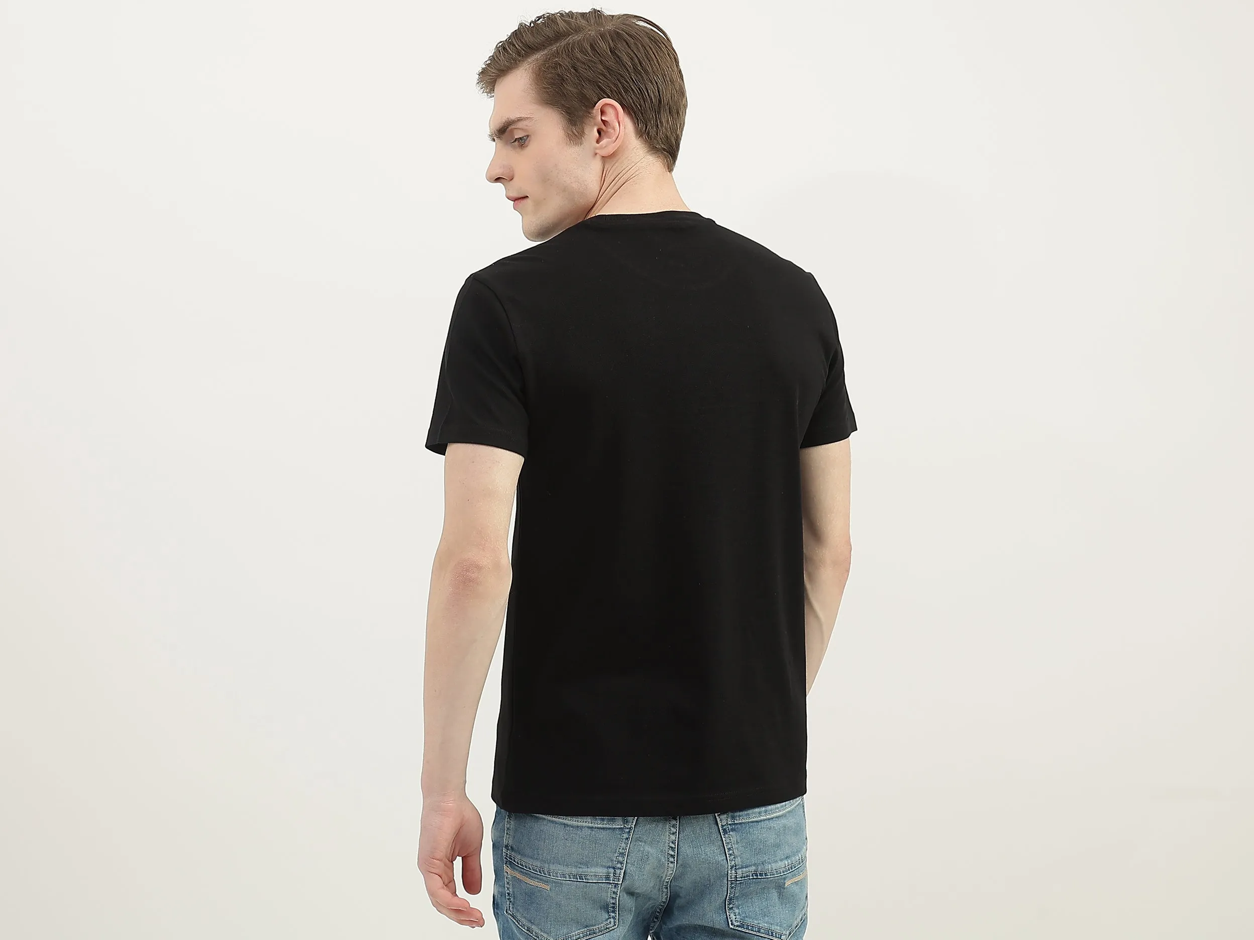 Men Printed Round Neck T-Shirt