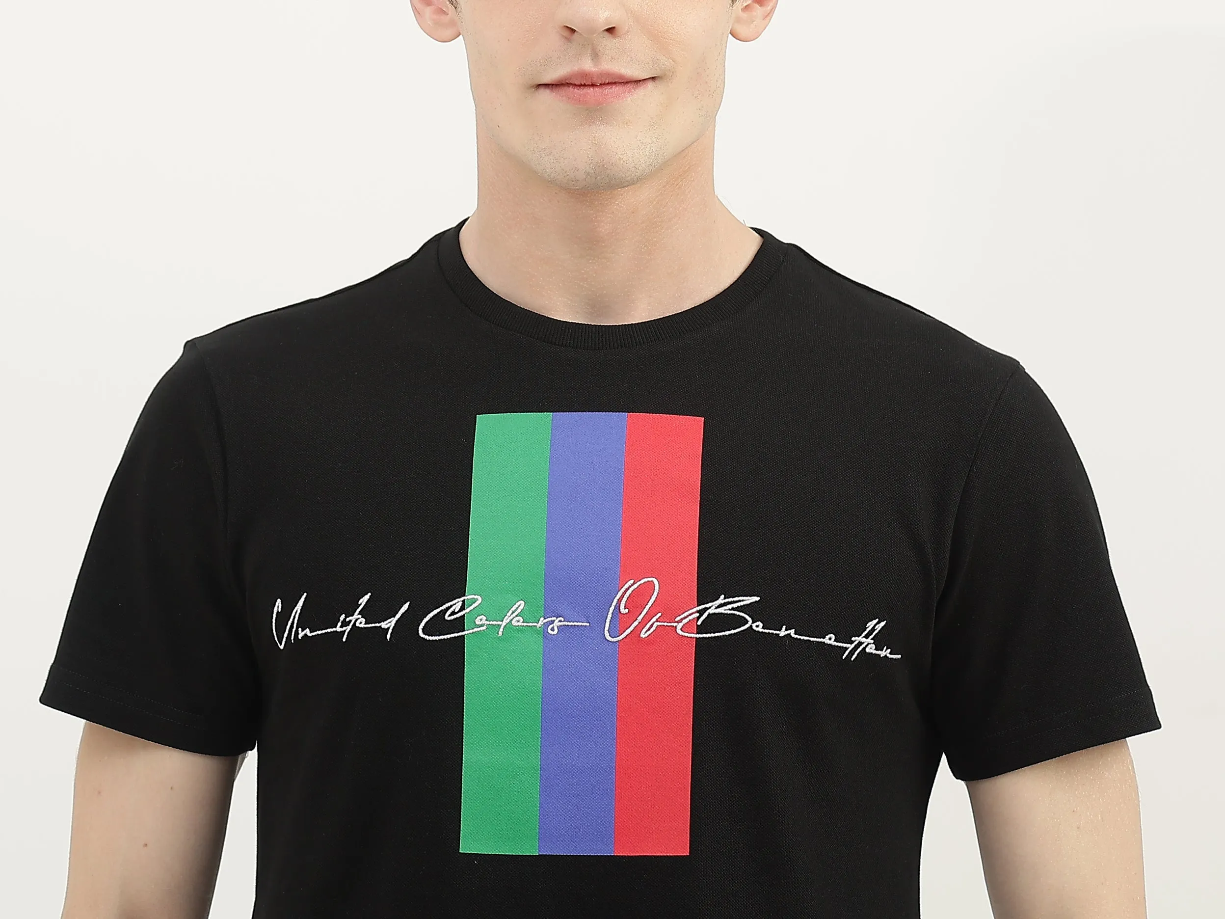 Men Printed Round Neck T-Shirt