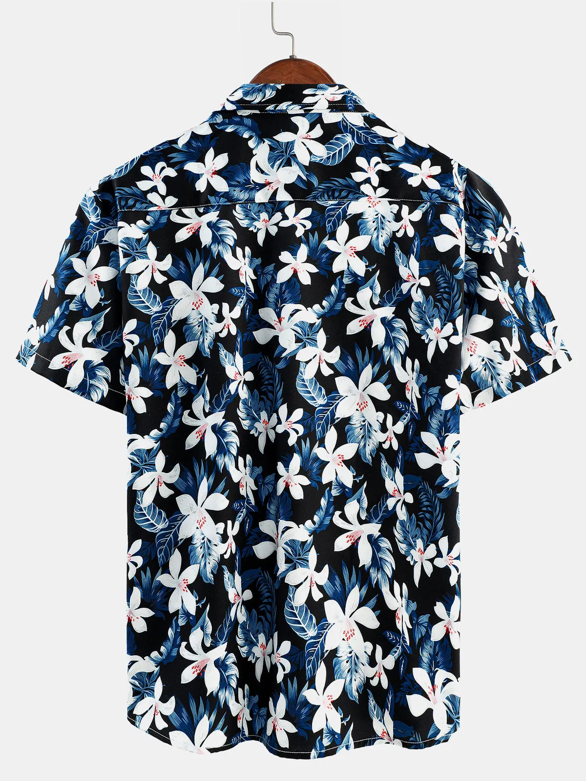 Men's Beach Holiday Floral Button Up Short Sleeve Summer Shirt