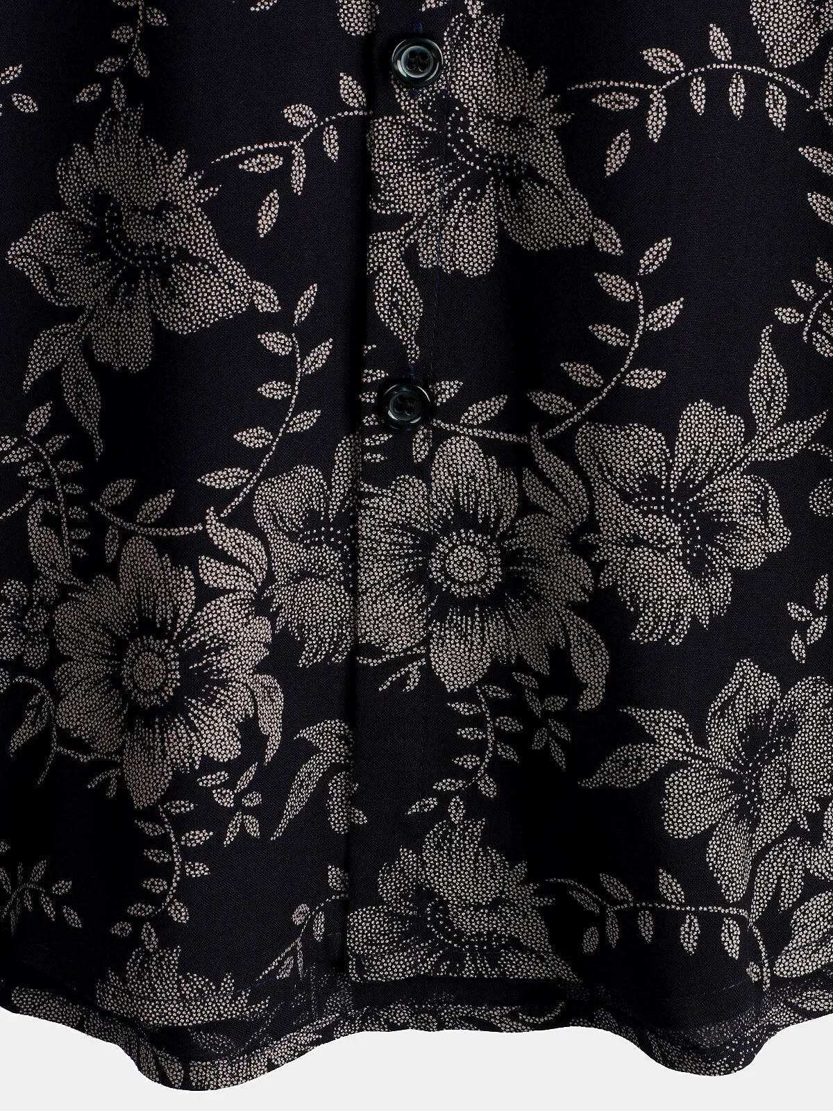 Men's Floral Print Vintage Flower Hawaiian Short Sleeve Shirt