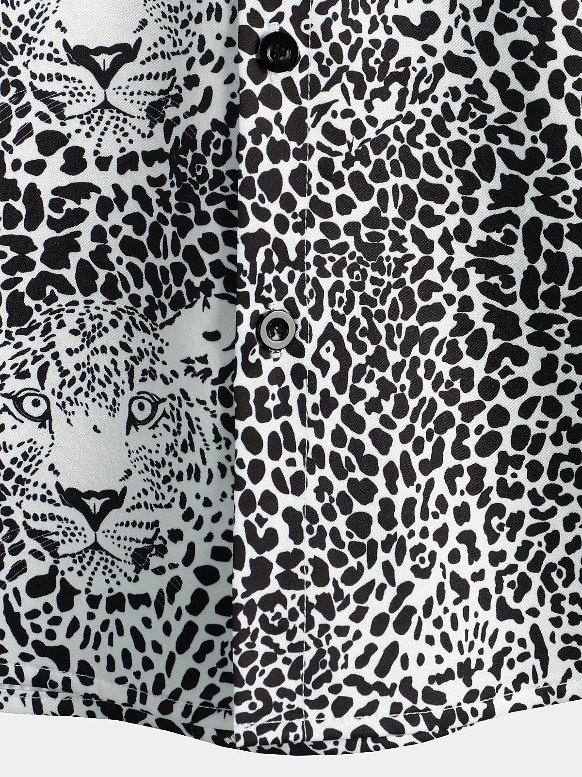 Men's Leopard Summer Pocket Short Sleeve Shirt
