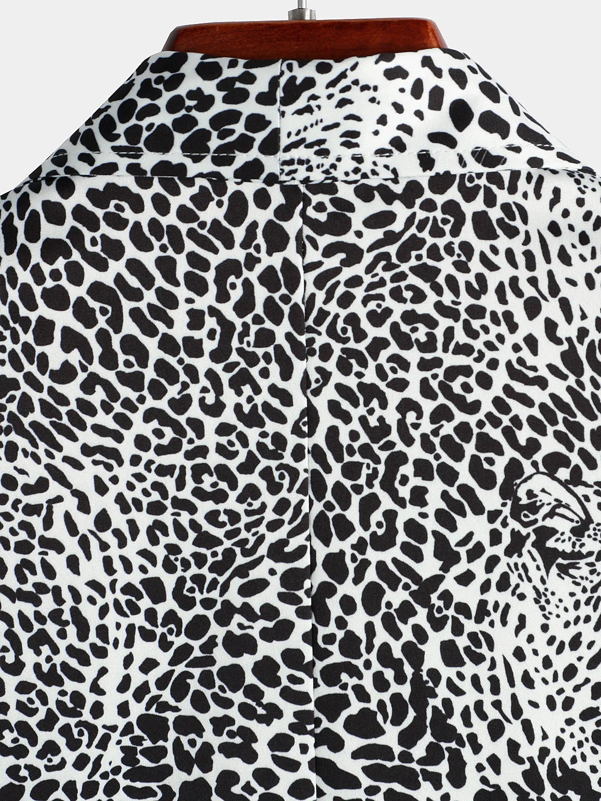 Men's Leopard Summer Pocket Short Sleeve Shirt