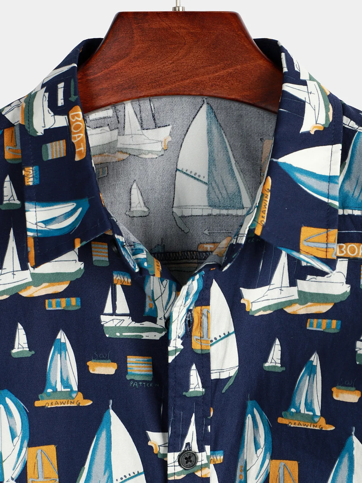 Men's Novelty Fun Prints Beach Short Sleeve Shirt
