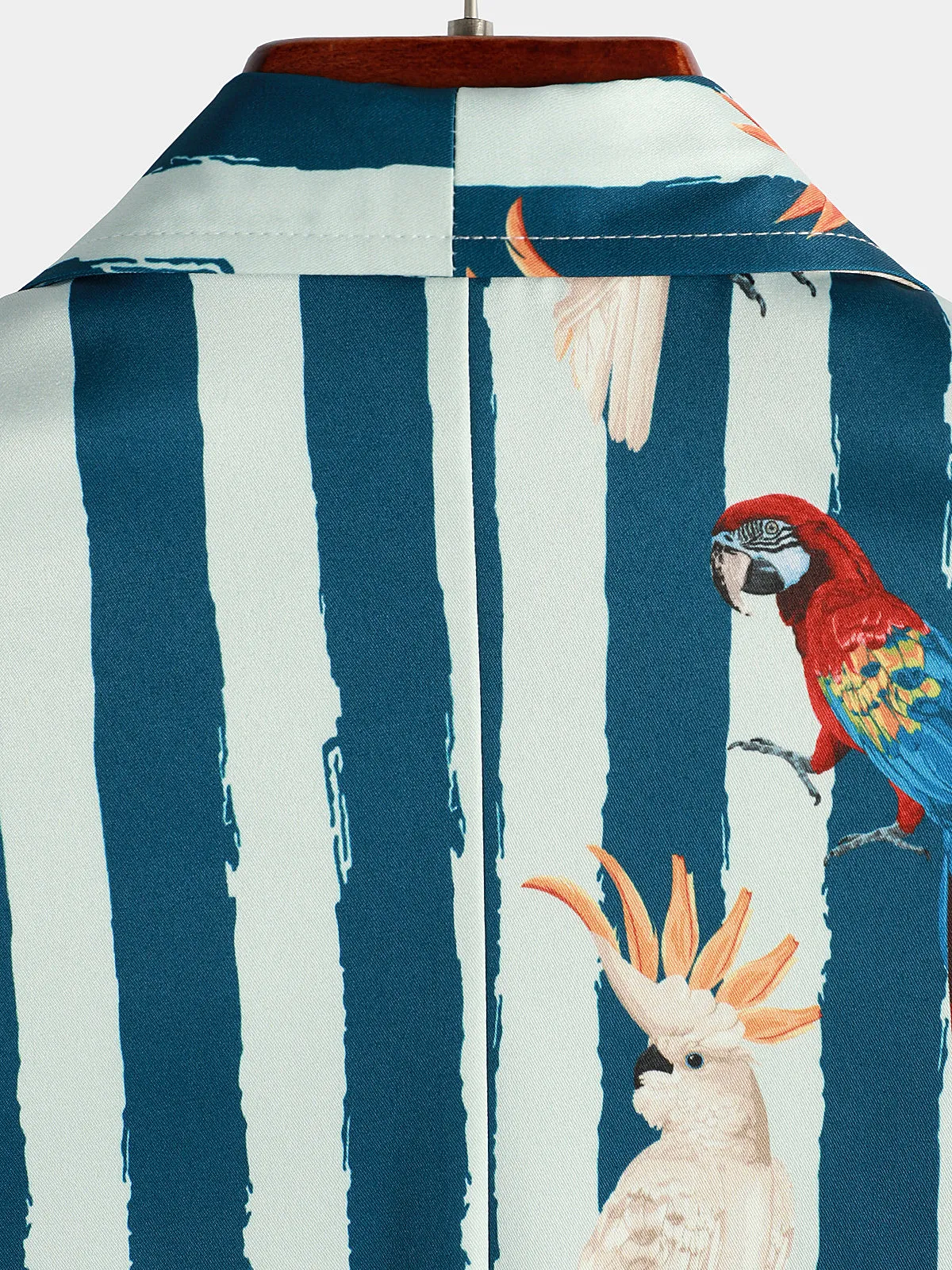 Men's Parrot Summer Pocket Short Sleeve Shirt
