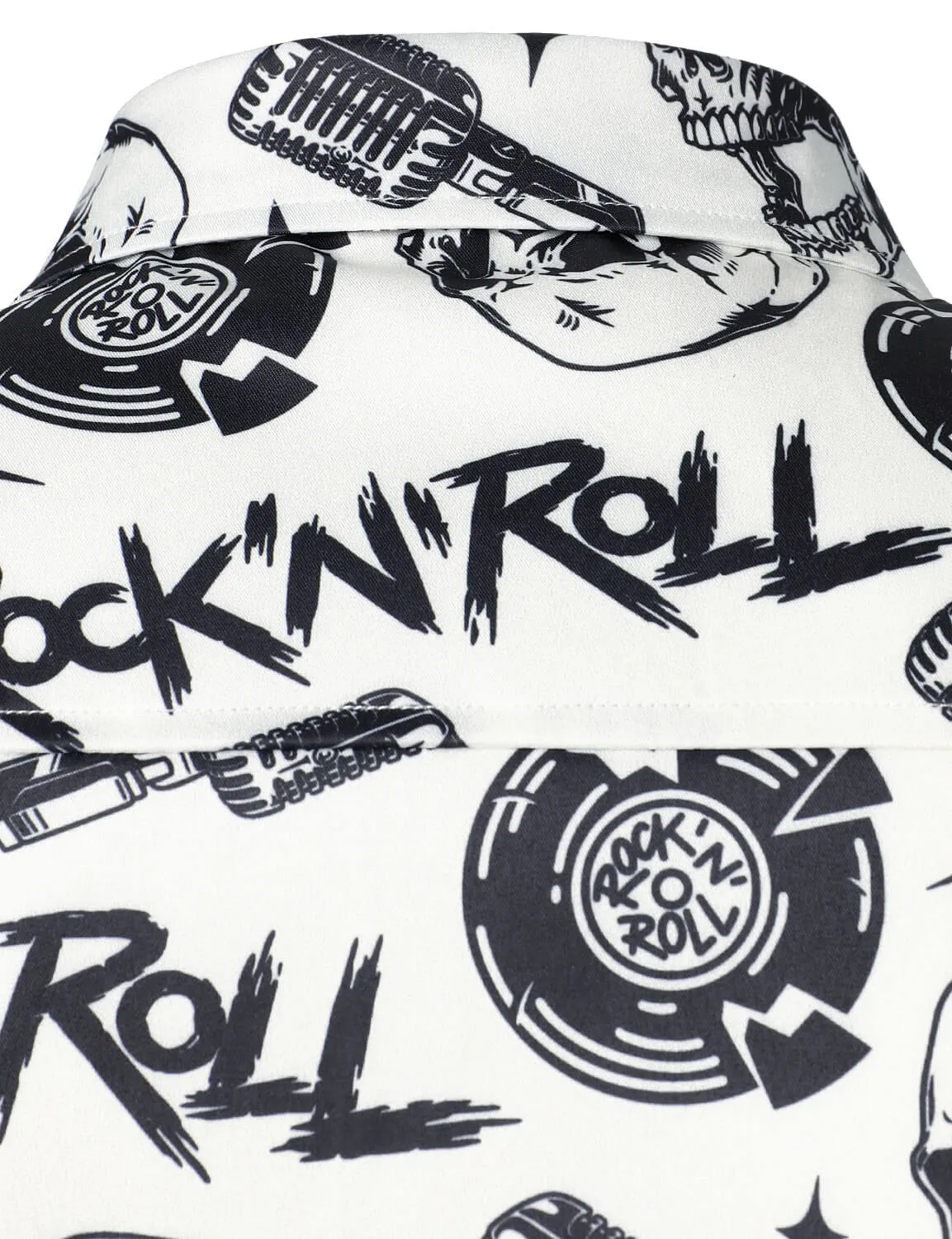 Men's Rock Music Skull Cool Long Sleeve Shirt
