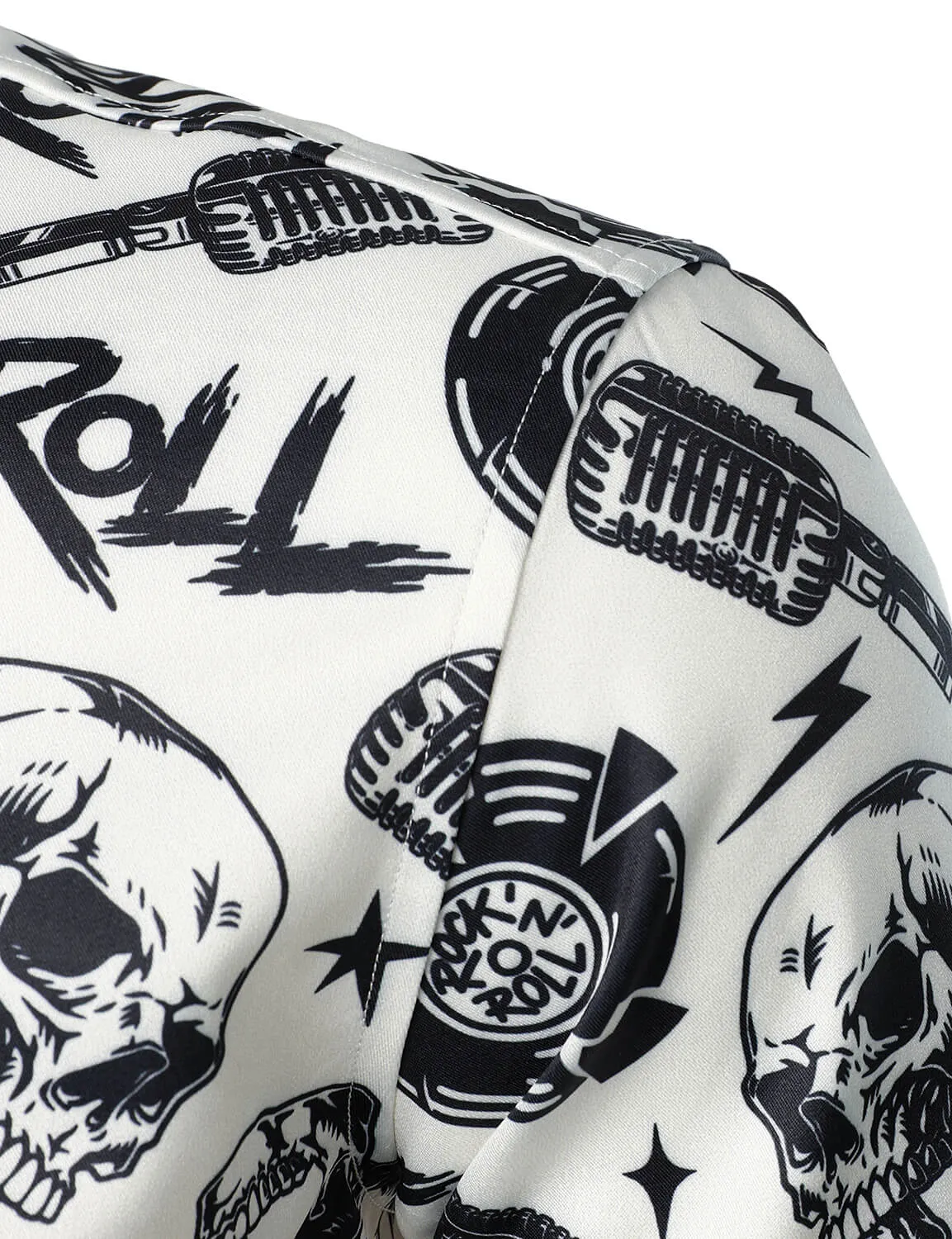 Men's Rock Music Skull Cool Long Sleeve Shirt