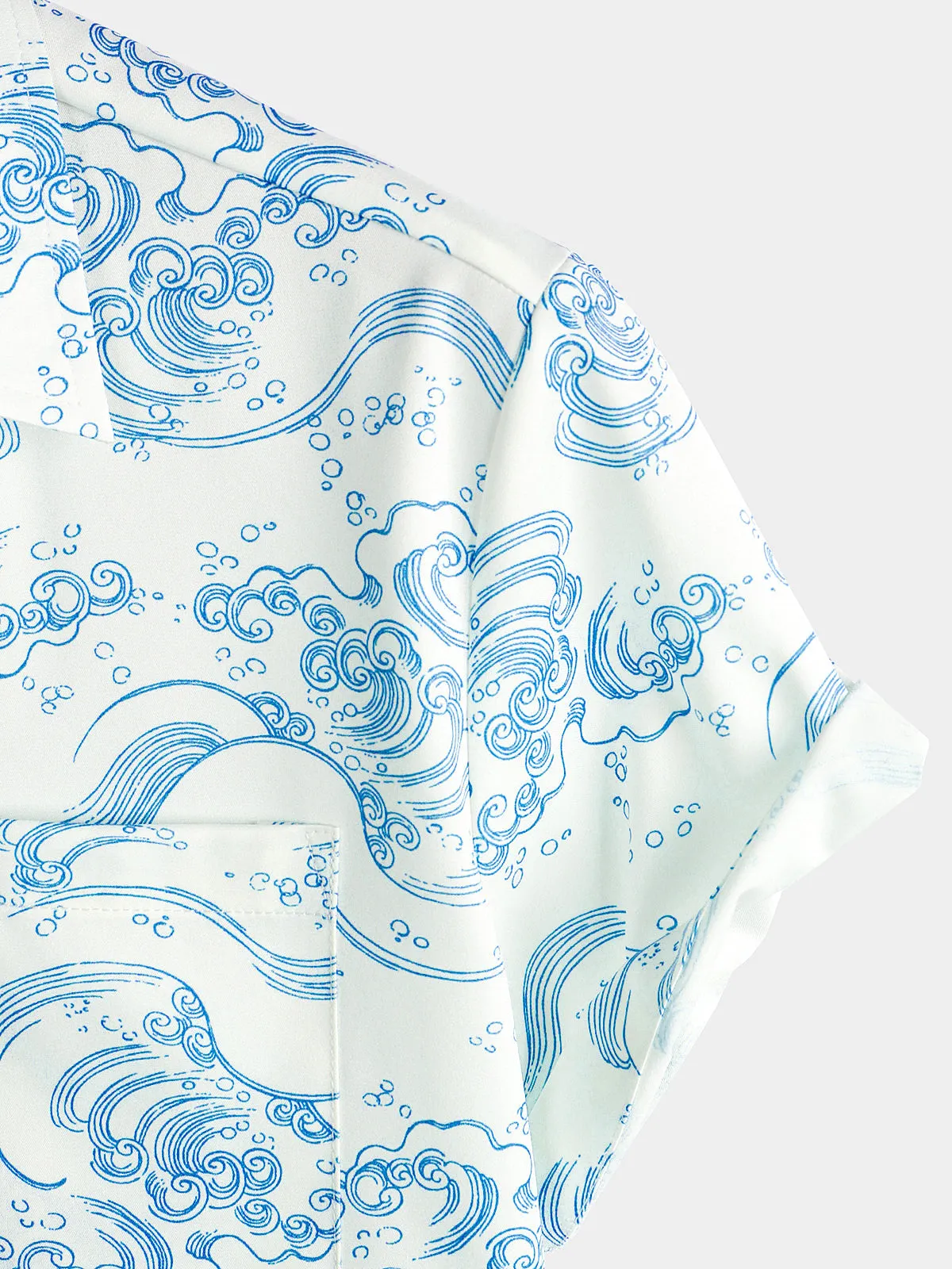 Men's Tiger Animal Print Summer Short Sleeve Cool Hawaiian Beach Button Up Pocket Shirt