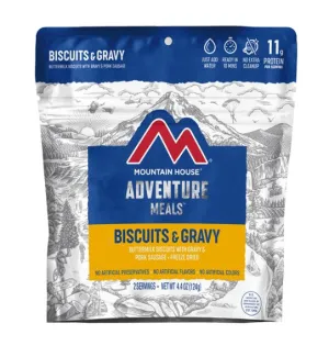 Mountain House Biscuits & Gravy Freeze Dried Meal, 2 Servings, Pouch