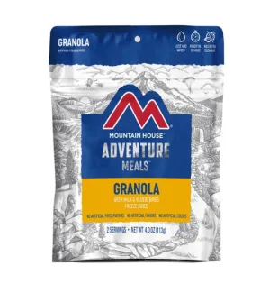 Mountain House Granola with Milk & Blueberries Freeze Dried Meal, 2 Servings, Pouch
