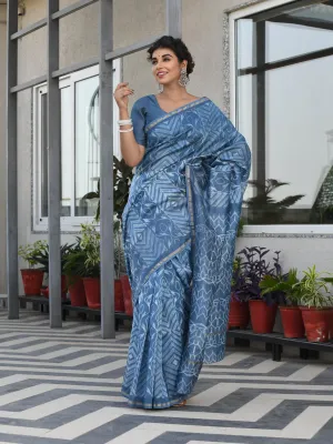 MULMUL MANASVINI TIE-DYED CHANDERI SAREE