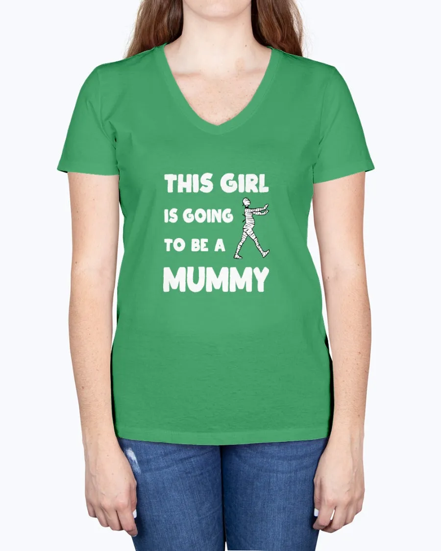 Mummy Girl - Ladies V-neck T-Shirt
