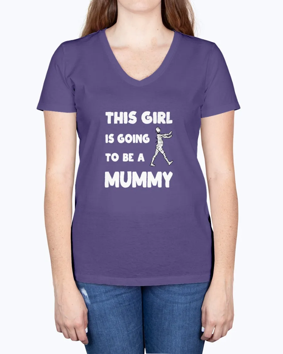 Mummy Girl - Ladies V-neck T-Shirt