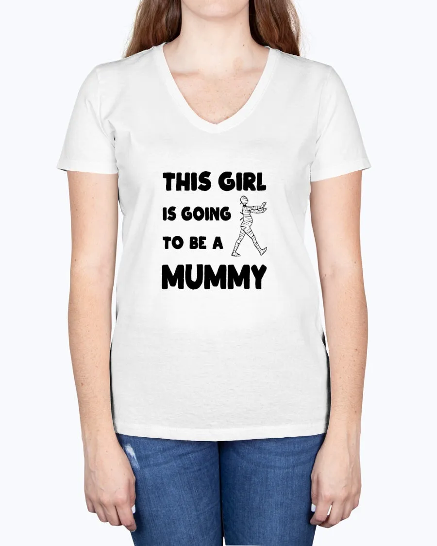Mummy Girl - Ladies V-neck T-Shirt