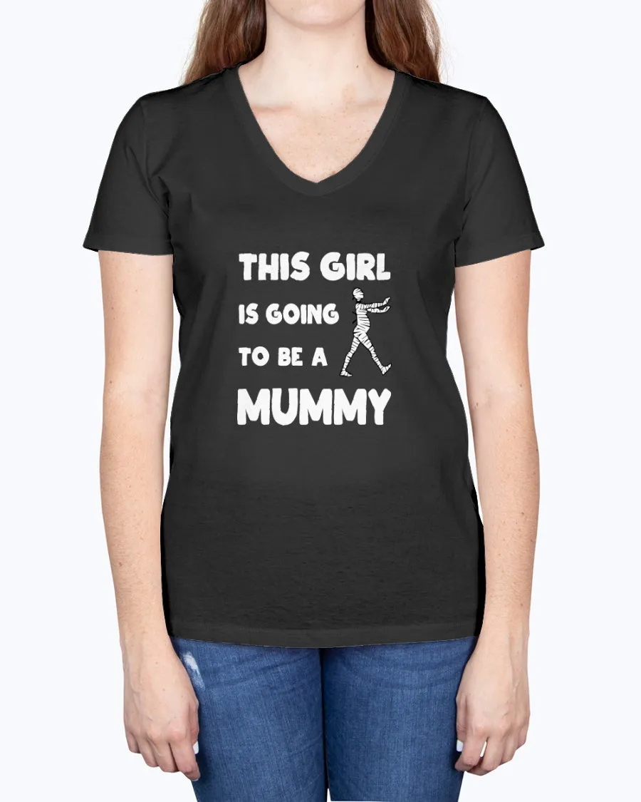 Mummy Girl - Ladies V-neck T-Shirt