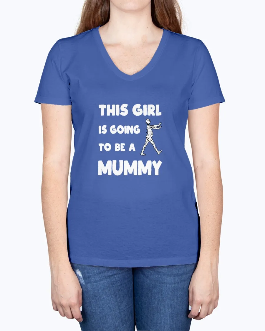Mummy Girl - Ladies V-neck T-Shirt