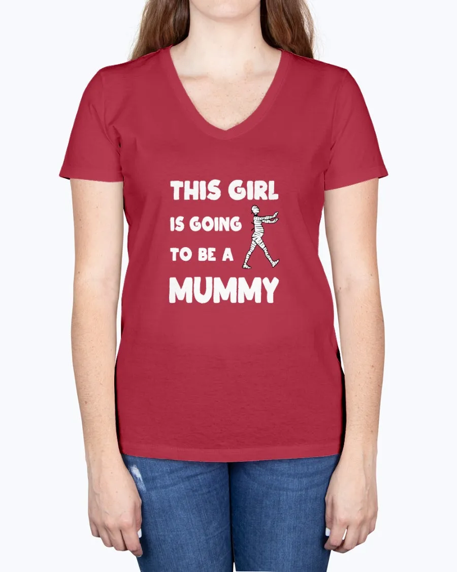 Mummy Girl - Ladies V-neck T-Shirt