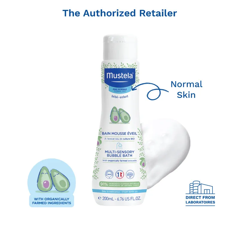 Mustela Bebe Multi-Sensory Bubble Bath 200ml Exp: 01/23