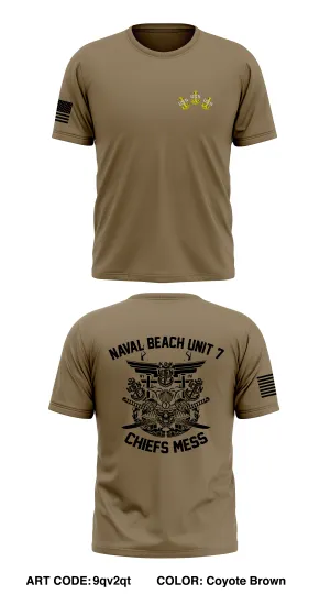 Naval Beach Unit 7 Core Men's SS Performance Tee - 9qv2qt