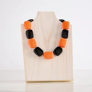 Orange/Midnight Combo Chicklet Cooling Necklace