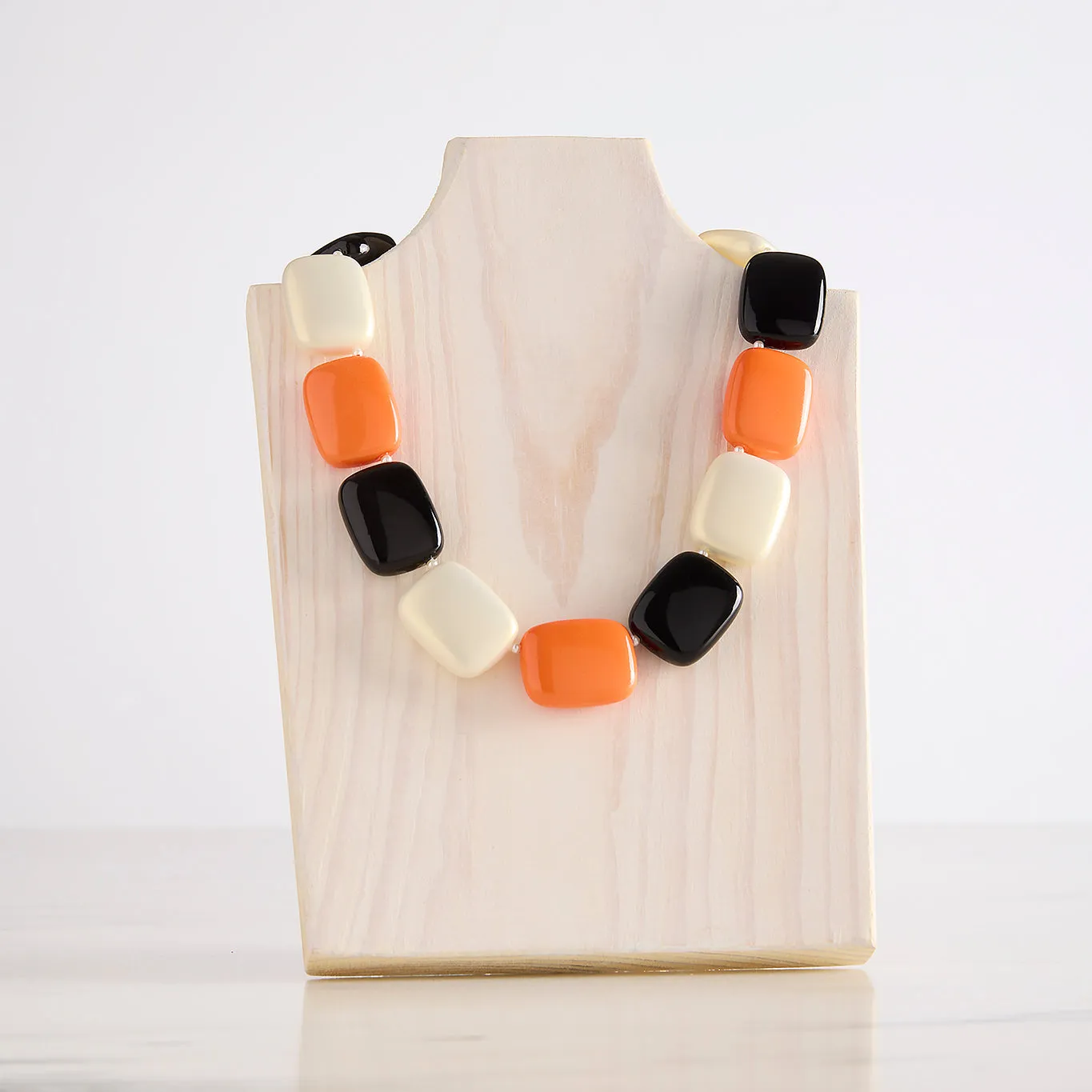 Orange/White/Midnight Combo Chicklet Cooling Necklace