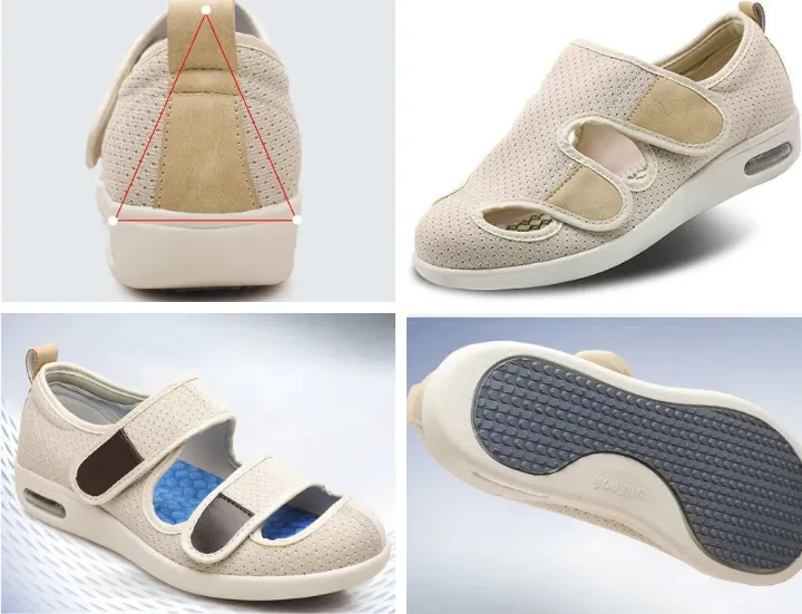 Orthopedic Air Cushion Velcro Walking Wide Shoes