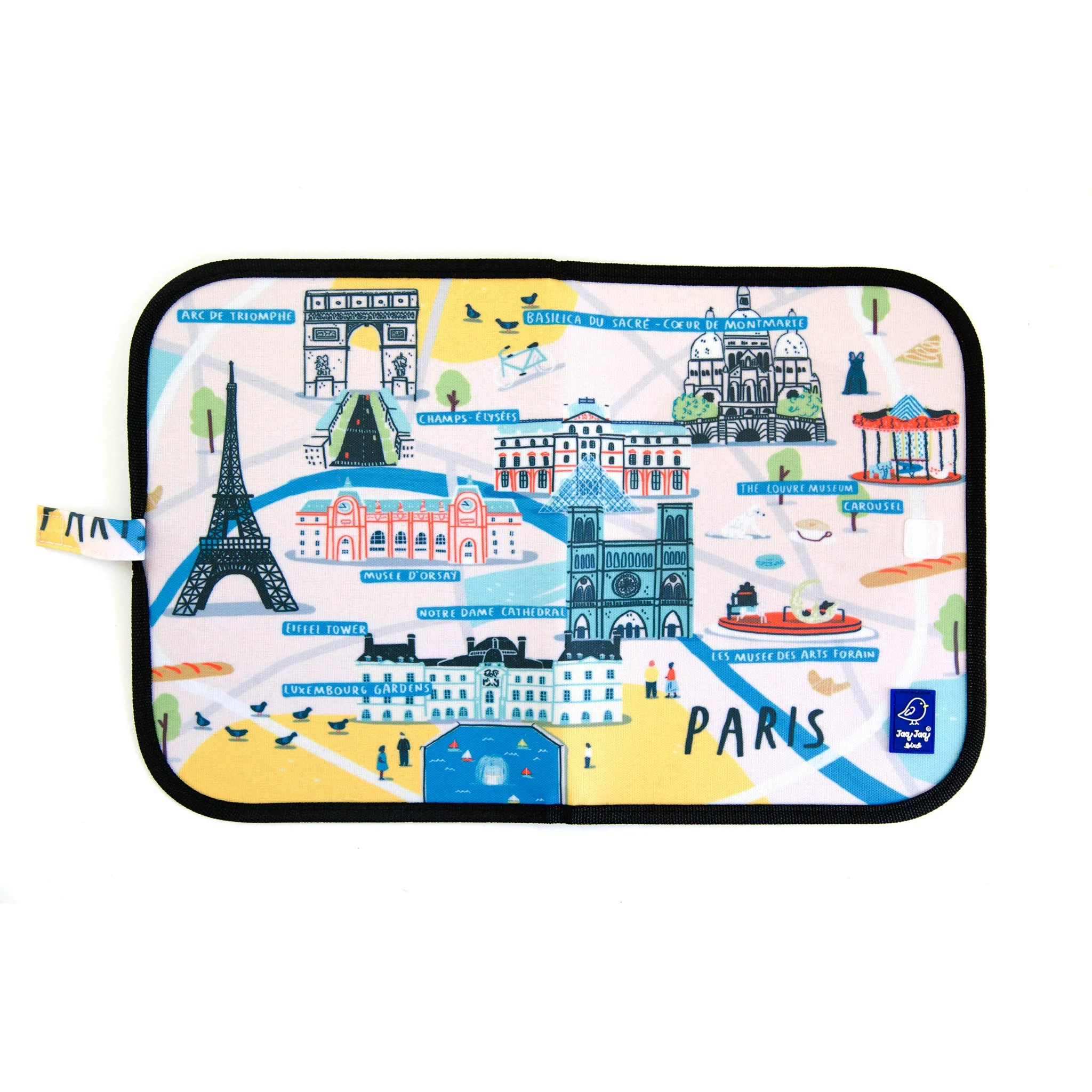 Paris Dry Erase Wipe Fold   Go  Place Mat  and Chalk Mat