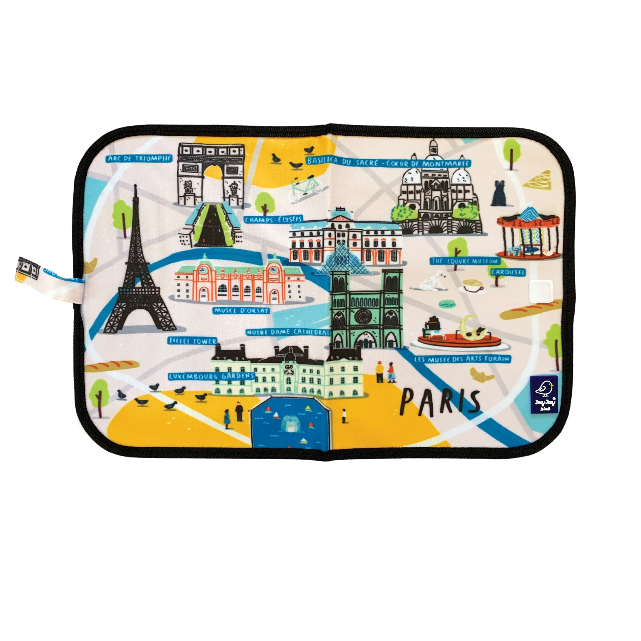 Paris Dry Erase Wipe Fold   Go  Place Mat  and Chalk Mat