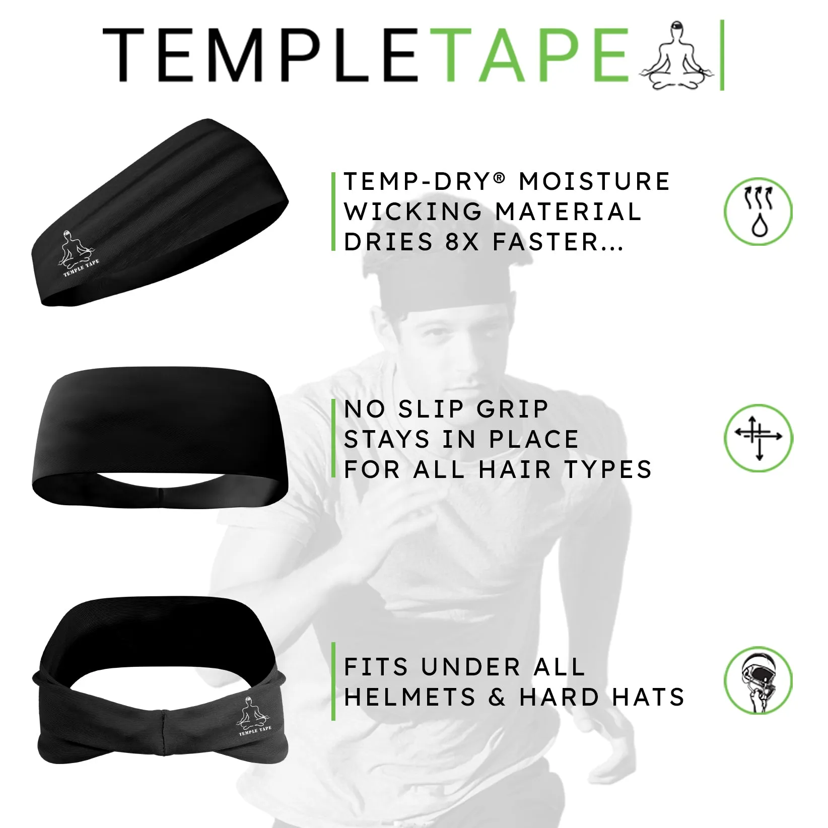 [Personalized] Performance Sweatband with Temp-Dry technology (Add Leaderboard or Nickname)