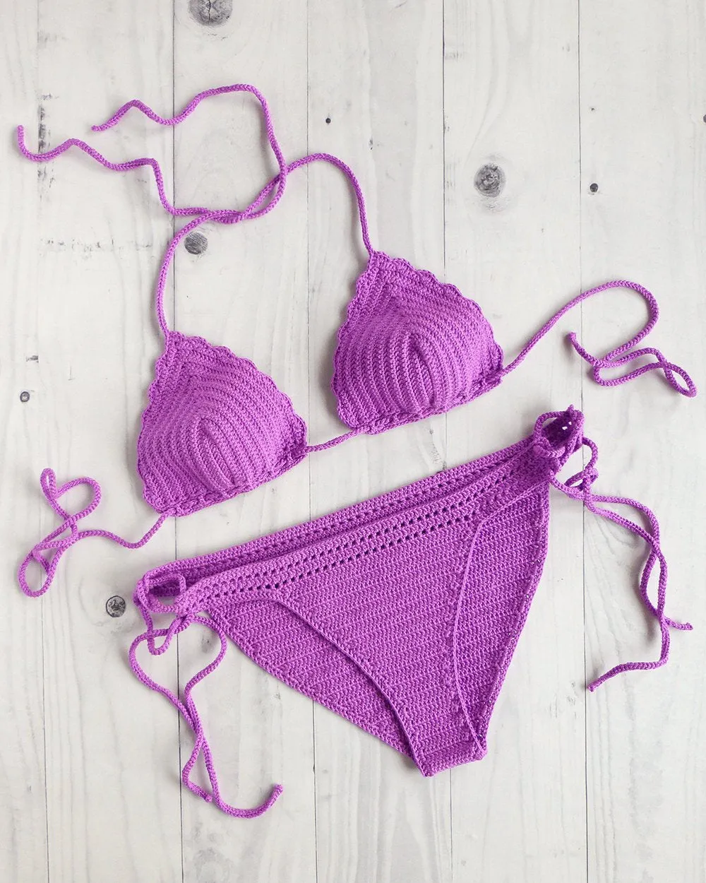 Pitaya Crochet Swimsuit Full Coverage Bottom