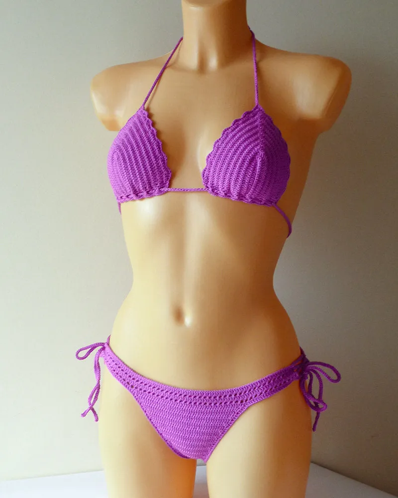 Pitaya Crochet Swimsuit Full Coverage Bottom