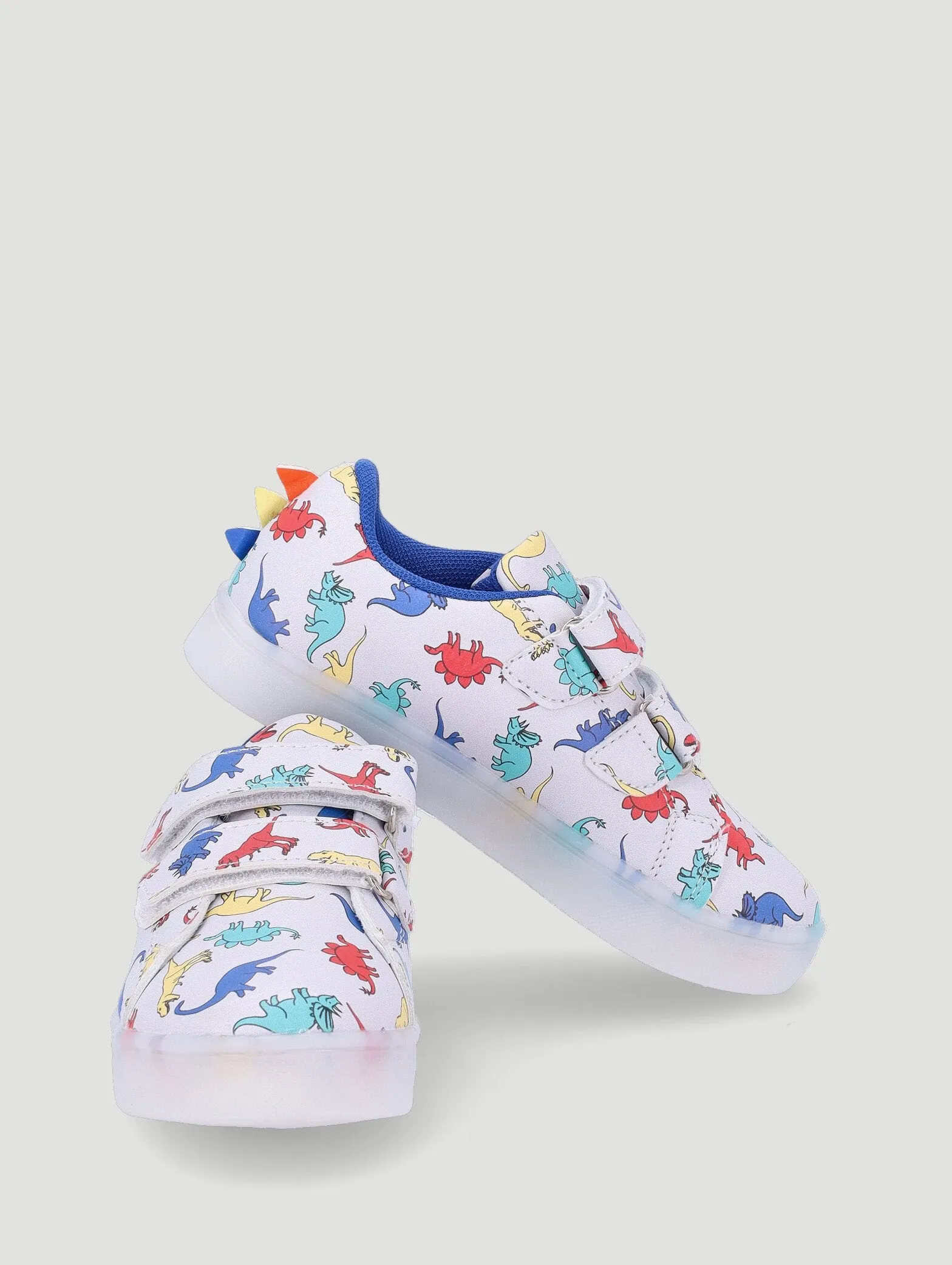 Pre-Boys Dino Light Up Sneaker - Grey