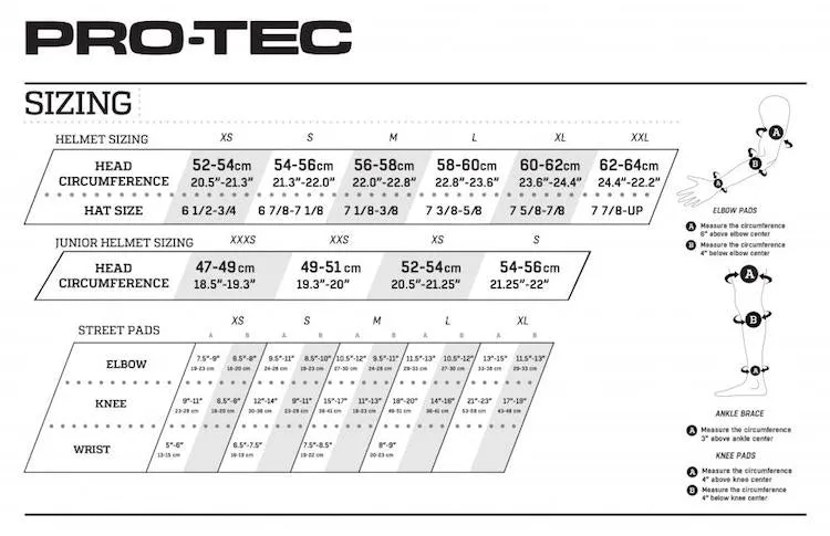 Pro-Tec Street Gear Junior 3-Pack Skateboard Pad Set Retro