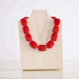 Red Chicklet Cooling Necklace-NEW